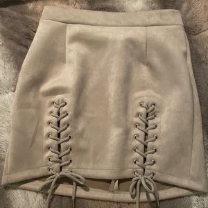Super cute grey velvet skirt